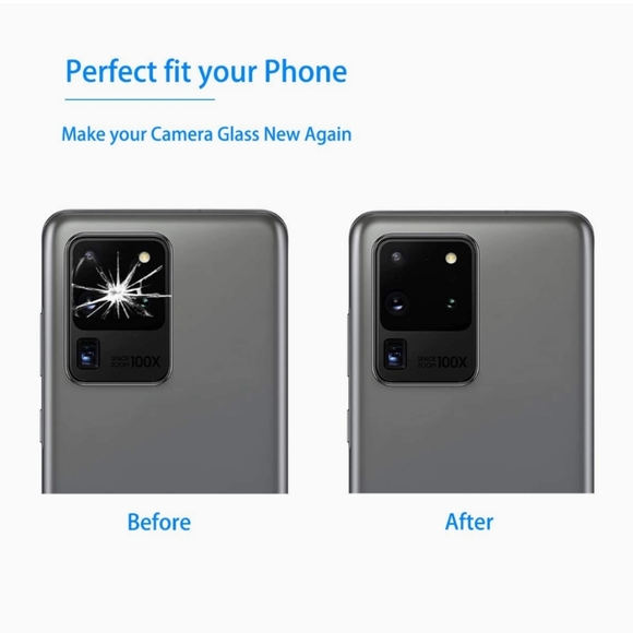 Rear Camera Glass Lens Replacement for Samsung Galaxy S20 Ultra - Picture 2 of 9